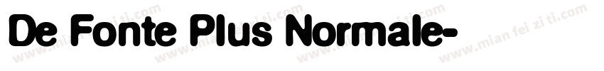 De Fonte Plus Normale字体转换